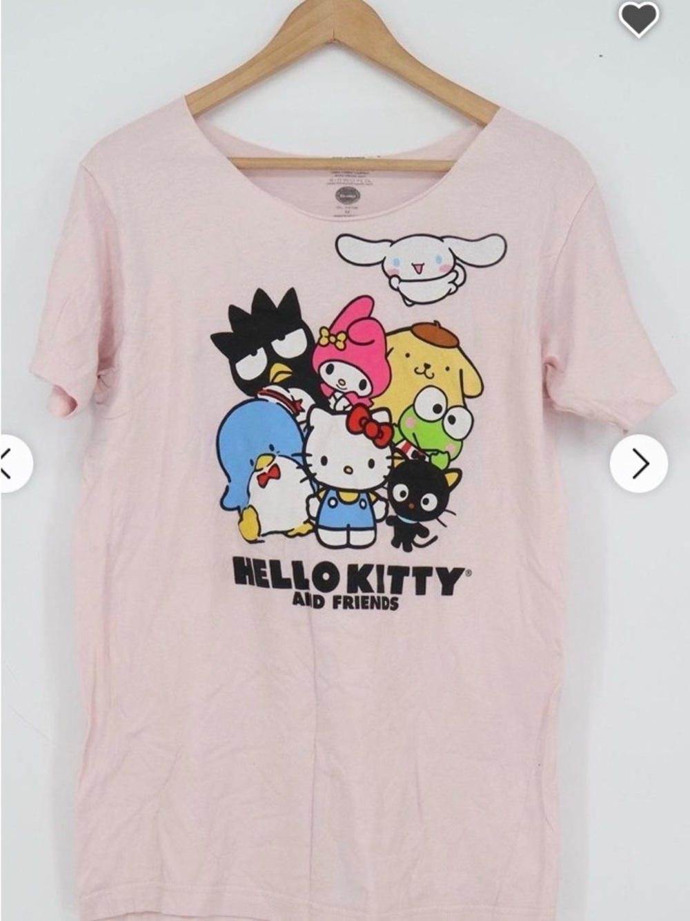 Hello Kitty Pink Character Group Graphic Tee